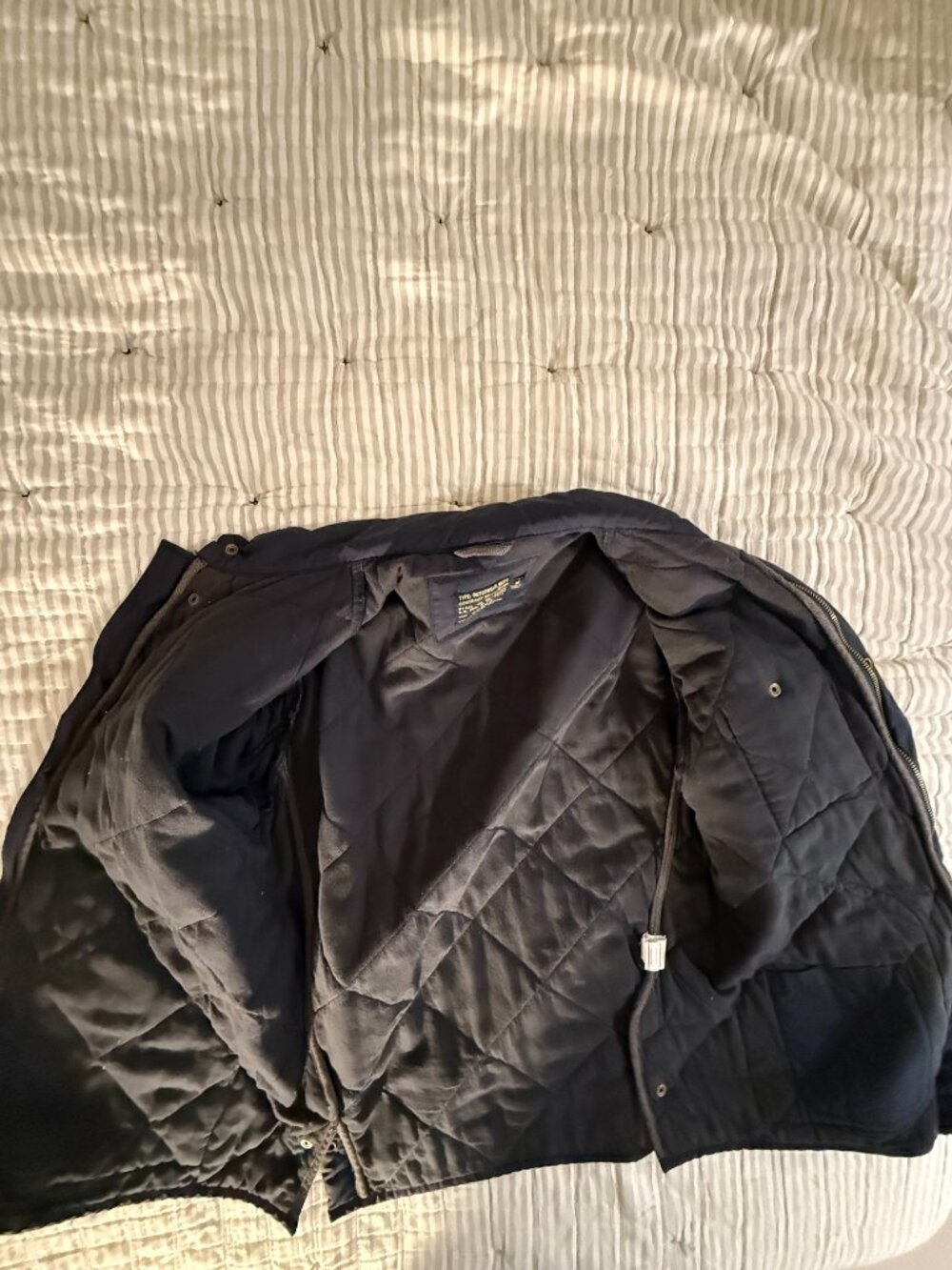 J. Crew Navy Quilted Jacket - Picture 4 of 4